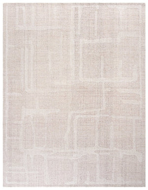 Safavieh Abstract Hand Tufted Wool Area Rug in Ivory for Living Room Bedroom Low Pile Beige ABT460B-8