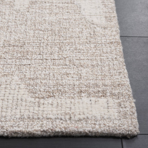 Safavieh Abstract Hand Tufted Wool Area Rug in Ivory for Living Room Bedroom Low Pile Beige ABT460B-8