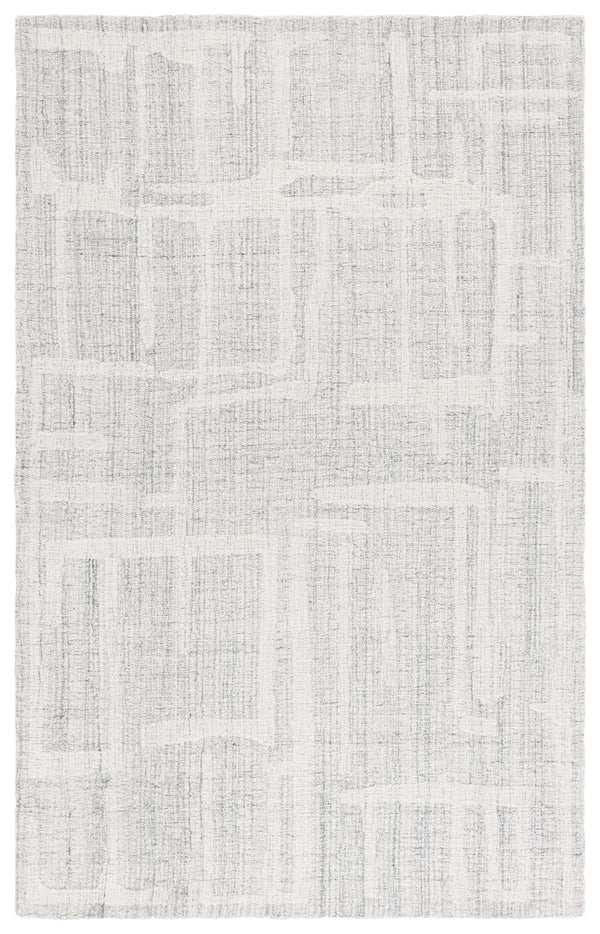 Safavieh Abstract Hand Tufted Wool Pile Area Rug - Modern Elegance With Timeless Craftsmanship For Any Space Grey ,Ivory Wool Pile Abt460f-6