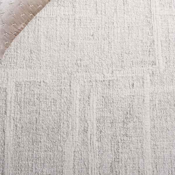 Safavieh Abstract Modern Hand Tufted Wool Runner Rug - Elegant Geometric Design For Luxurious Home Decor Sage Green ,Ivory Wool Pile Abt460w-5