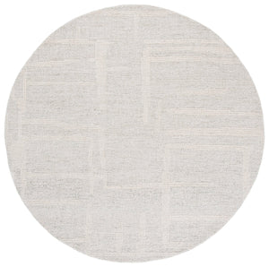 Safavieh Abstract Modern Hand Tufted Wool Runner Rug - Elegant Geometric Design For Luxurious Home Decor Sage Green ,Ivory Wool Pile Abt460w-6r