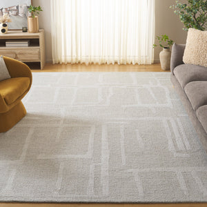 Safavieh Abstract Hand Tufted Wool Pile Area Rug - Modern Elegance With Timeless Craftsmanship For Any Space Sage Green ,Ivory Wool Pile Abt460w-4