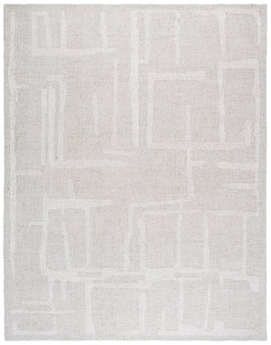 Safavieh Abstract Modern Hand Tufted Wool Runner Rug - Elegant Geometric Design For Luxurious Home Decor Sage Green ,Ivory Wool Pile Abt460w-8