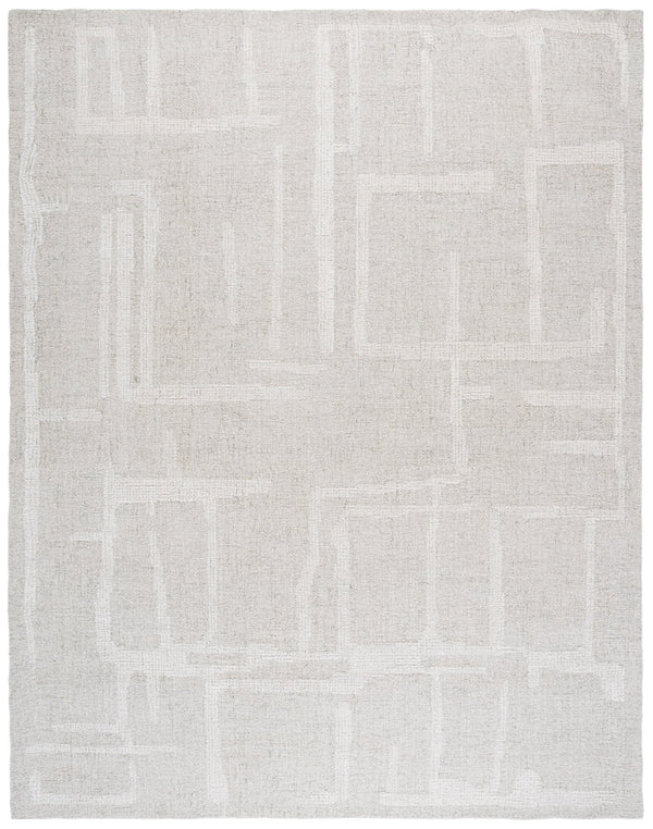 Safavieh Abstract Modern Hand Tufted Wool Runner Rug - Elegant Geometric Design For Luxurious Home Decor Sage Green ,Ivory Wool Pile Abt460w-8