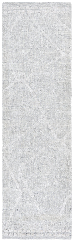 Safavieh Abstract Modern Area Rug - Hand Tufted Elegance In Soft Wool Blend For Contemporary Interiors Light Grey ,Ivory 75% Wool,15% Viscose,10% Cotton Abt461f-6