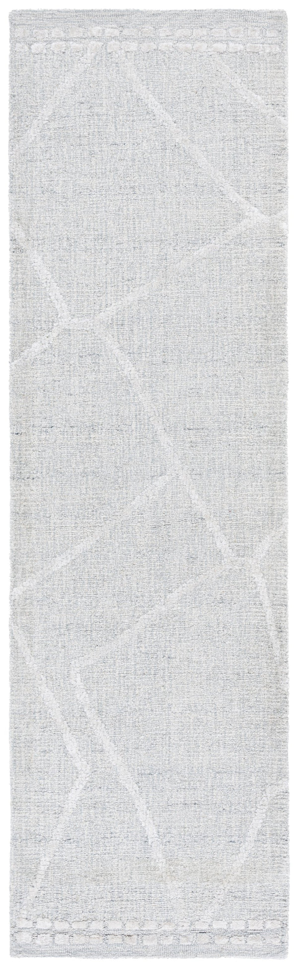 Safavieh Abstract Modern Area Rug - Hand Tufted Elegance In Soft Wool Blend For Contemporary Interiors Light Grey ,Ivory 75% Wool,15% Viscose,10% Cotton Abt461f-6
