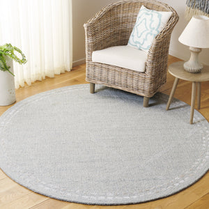 Safavieh Abstract Hand-tufted Runner Rug - Modern Elegance In Soft Grey And Ivory For Sophisticated Spaces Light Grey ,Ivory 75% Wool,15% Viscose,10% Cotton Abt461f-6r