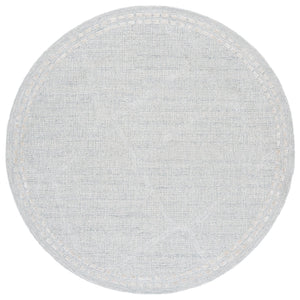 Safavieh Abstract Hand-tufted Runner Rug - Modern Elegance In Soft Grey And Ivory For Sophisticated Spaces Light Grey ,Ivory 75% Wool,15% Viscose,10% Cotton Abt461f-6r