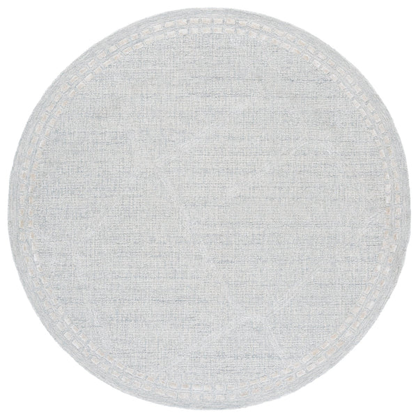 Safavieh Abstract Modern Area Rug - Hand Tufted Elegance In Soft Wool Blend For Contemporary Interiors Light Grey ,Ivory 75% Wool,15% Viscose,10% Cotton Abt461f-6