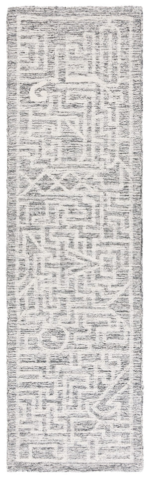 Safavieh Abstract 462 Hand Tufted Modern Rug Charcoal / Ivory Wool pile