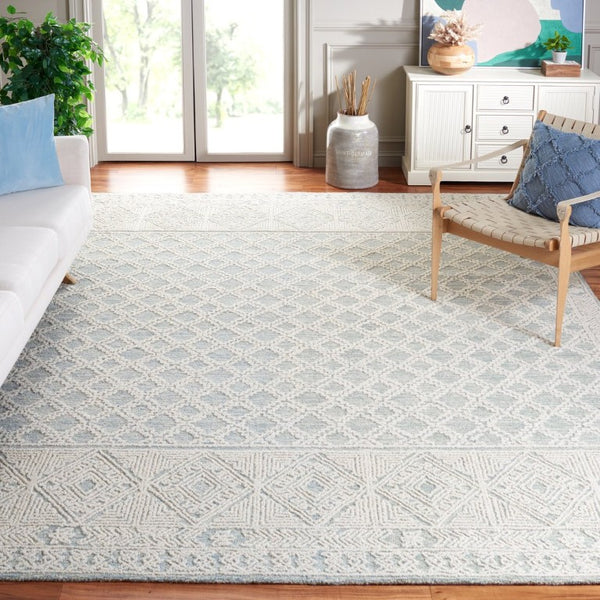 Safavieh Abstract Hand Tufted Wool Area Rug Geometric Pattern for Living Room or Bedroom 10'-0" x 14'-0" ABT466M-10