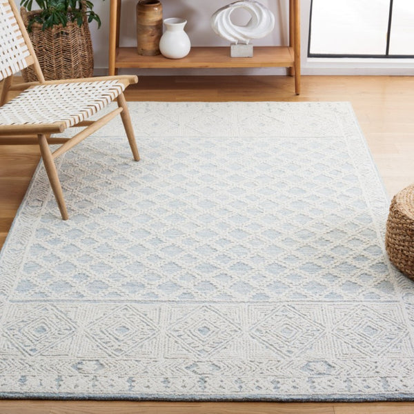 Safavieh Abstract Hand Tufted Wool Area Rug Geometric Pattern for Living Room or Bedroom 6'-0" x 9'-0" ABT466M-6