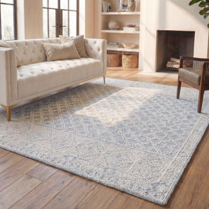 Safavieh Abstract Hand Tufted Wool Area Rug Geometric Pattern for Living Room or Bedroom 9'-0" x 12'-0" ABT466M-9