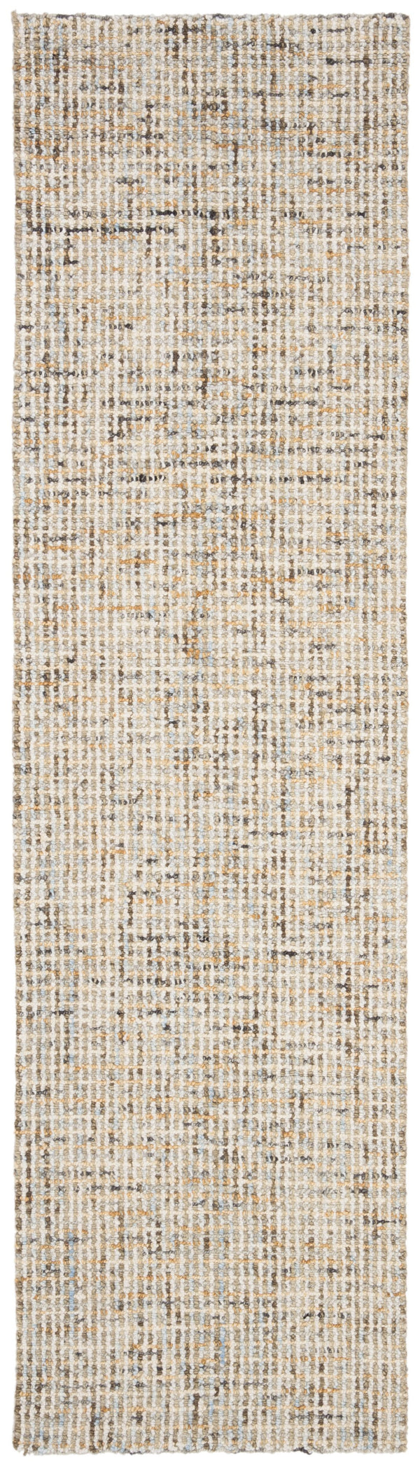 Safavieh Abstract Hand-tufted Wool Runner Rug - Luxurious Design For Elegant Hallways And Living Spaces Gold ,Blue Wool Abt468d-222