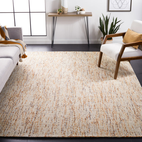 Safavieh Abstract Hand-tufted Wool Runner Rug - Luxurious Design For Elegant Hallways And Living Spaces Gold ,Blue Wool Abt468d-222