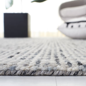 Safavieh Abstract 468 Hand Tufted Rug Dark Grey / Ivory Wool