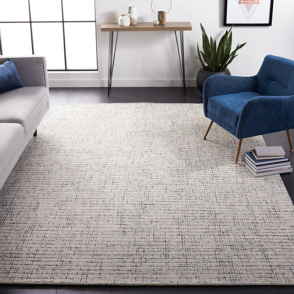 Safavieh Abstract Hand-tufted Wool Runner Rug - Luxurious Design For Elegant Hallways And Living Spaces Grey ,Ivory Wool Abt468j-68