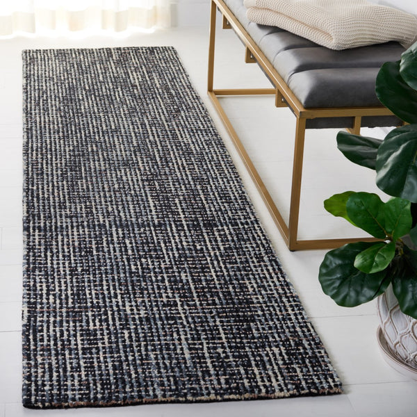 Safavieh Abstract 468 Hand Tufted Rug Black / Grey Wool