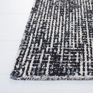Safavieh Abstract 468 Hand Tufted Rug Black / Grey Wool