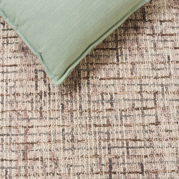 Safavieh Abstract Hand Tufted Wool Accent Rug in Warm Beige Brown for Entryways and Cozy Nooks ABT468N-24