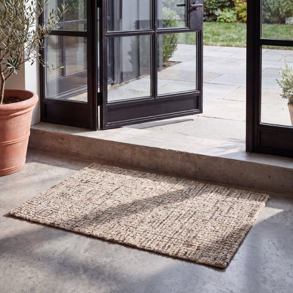 Safavieh Abstract Hand Tufted Wool Accent Rug Warm Neutral Tones for Bedroom or Entryway ABT468N-2
