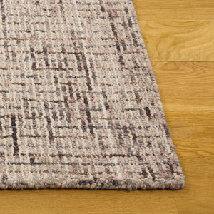 Safavieh Abstract Hand-Tufted Wool Area Rug In Beige Brown — Minimalist Low-Profile Texture For Modern Homes 6'-0" x 6'-0" ABT468N-6SQ