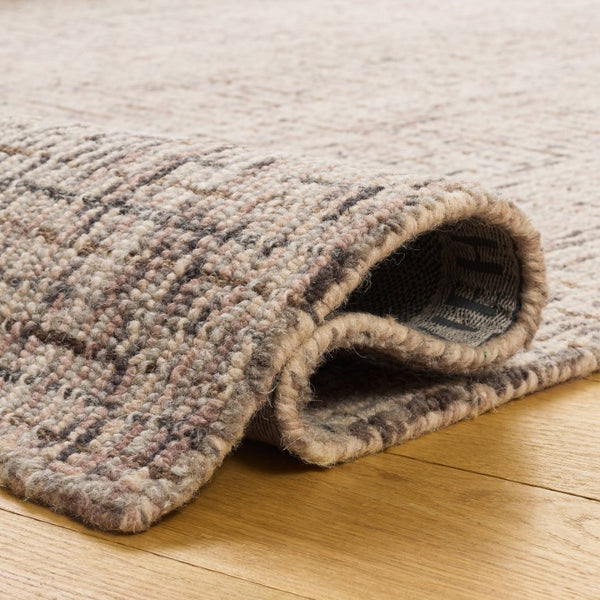 Safavieh Abstract Hand Tufted Wool Area Rug Warm Beige Brown Tones for Living Room Floors ABT468N-5