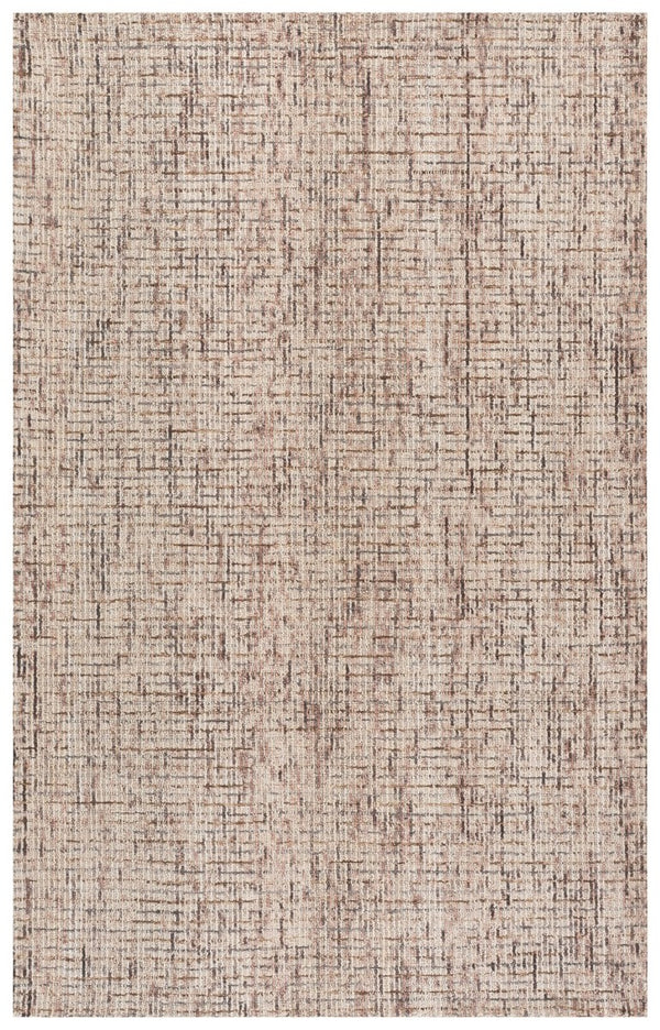 Safavieh Abstract Hand Tufted Wool Area Rug in Warm Beige Brown for Modern Living Rooms ABT468N-6