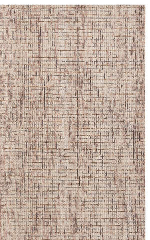 Safavieh Abstract Hand Tufted Wool Area Rug in Warm Beige Brown for Modern Living Rooms ABT468N-6