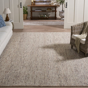 Safavieh Abstract Hand Tufted Wool Area Rug in Warm Beige Brown for Living Room Decor ABT468N-9