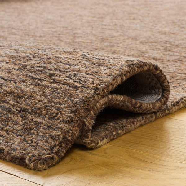 Safavieh Abstract Hand Tufted Wool Area Rug Solid Antique Brown Texture for Living Dining Spaces ABT468P-6
