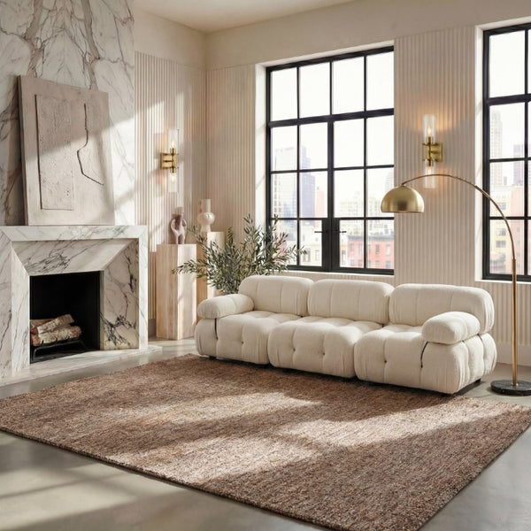 Safavieh Abstract Hand Tufted Wool Area Rug Earthy Antique Brown Neutral Living Room Anchor ABT468P-9