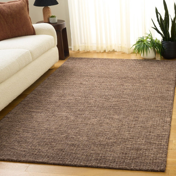 Safavieh Abstract Hand Tufted Wool Area Rug Earthy Brown Beige Organic Living Room Accent ABT468R-6