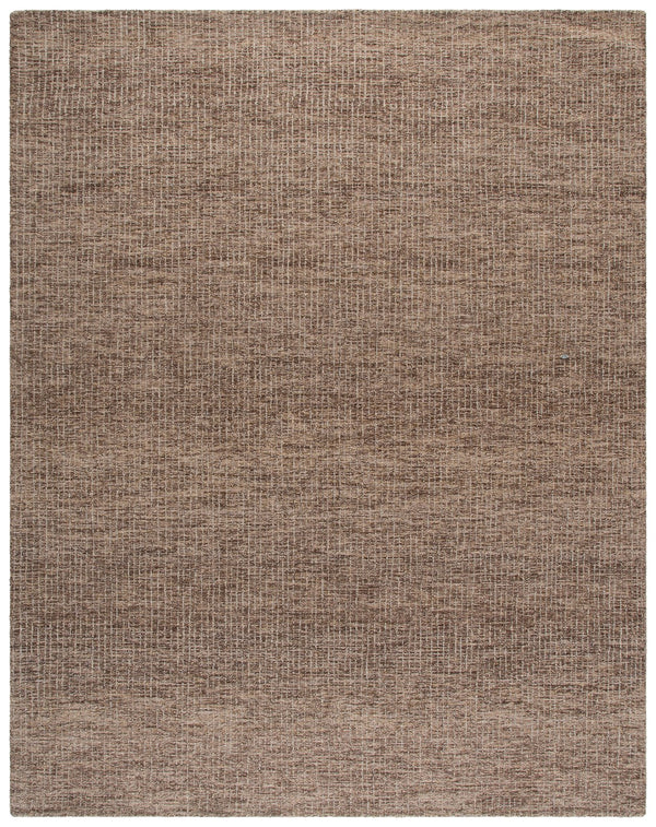 Safavieh Abstract Hand-Tufted Wool Rug In Brown Beige Abstract Modern Square Design, Low-Profile Comfort 6'-0" x 6'-0" ABT468R-6SQ