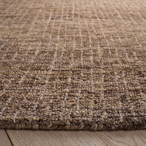 Safavieh Abstract Hand Tufted Wool Area Rug in Warm Brown Beige for Modern Living Spaces ABT468R-9