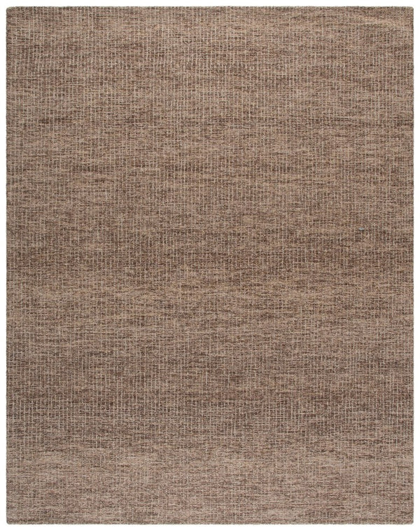 Safavieh Abstract Hand Tufted Wool Area Rug in Warm Brown Beige for Modern Living Spaces ABT468R-9