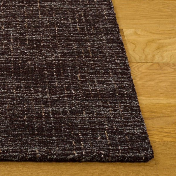 Safavieh Abstract Hand Tufted Wool Accent Rug Artisan Crafted Solid Dark Brown for Entryways ABT468S-3