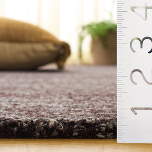 Safavieh Abstract Hand-Tufted Dark Brown Wool Runner With Modern Abstract Design For Hallways & Entryways 2'-3" x 8'-0" ABT468S-28