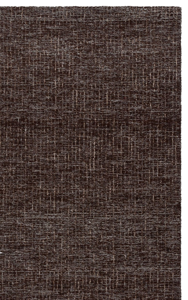 Safavieh Abstract Hand Tufted Wool Area Rug Solid Dark Brown for Modern Living Rooms ABT468S-6