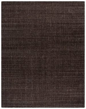 Safavieh Abstract Hand-Tufted Dark Brown Wool Rug — Minimalist Abstract Design, Low-Profile 3/8" Pile, Timeless Elegance 6'-0" x 6'-0" ABT468S-6SQ