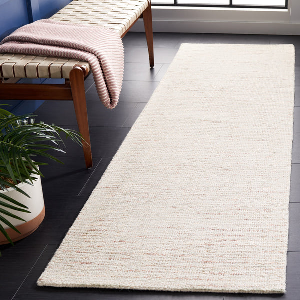 Safavieh Abstract Hand-tufted Wool Runner Rug - Luxurious Design For Elegant Hallways And Living Spaces Ivory ,Brown Wool Abt468t-1216