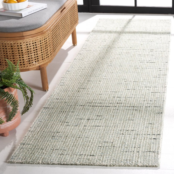 Safavieh Abstract Hand Tufted Wool Runner Rug Sage Ivory Hallway Accent Modern Artisan ABT468W-210