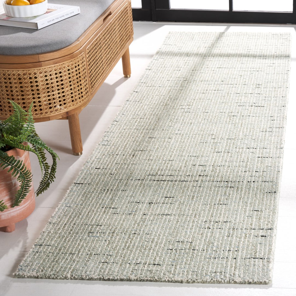 Safavieh Abstract 468 Hand Tufted Modern Rug Sage / Ivory Wool Pile