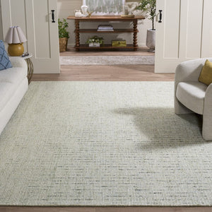 Safavieh Abstract Hand Tufted Wool Area Rug in Sage Ivory for Modern Living Rooms ABT468W-7