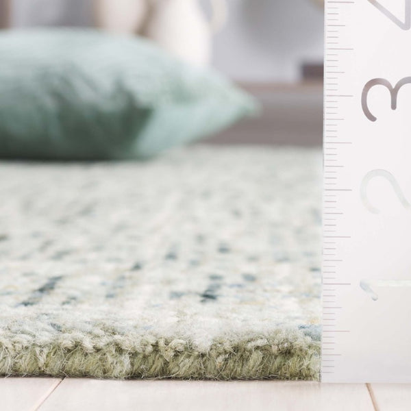 Safavieh Abstract Hand Tufted Wool Area Rug Sage Green Ivory Oversized Living Room Accent ABT468Y-10