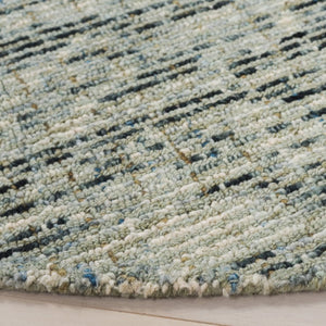 Safavieh Abstract Hand Tufted Wool Round Rug Earthy Green Ivory Bohemian Bedroom Accent ABT468Y-4R