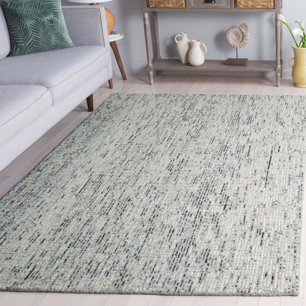 Safavieh Abstract 468 Hand Tufted Modern Rug Green / Ivory Wool Pile