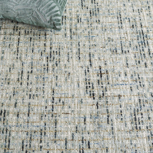 Safavieh Abstract Hand Tufted Wool Area Rug in Sage Ivory for Living Room and Bedroom Green Ivory 9'-0" x 12'-0" ABT468Y-9