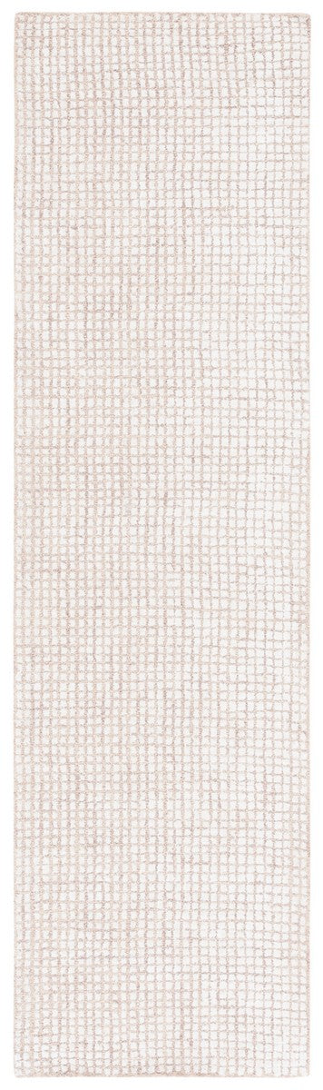 Safavieh Abstract 470 Hand Tufted Modern Rug Ivory / Beige 6' x 6' Round