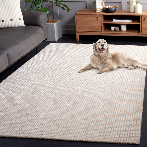 Safavieh Abstract 470 ABT470 Hand Tufted Modern Rug Ivory / Beige ABT470A-8